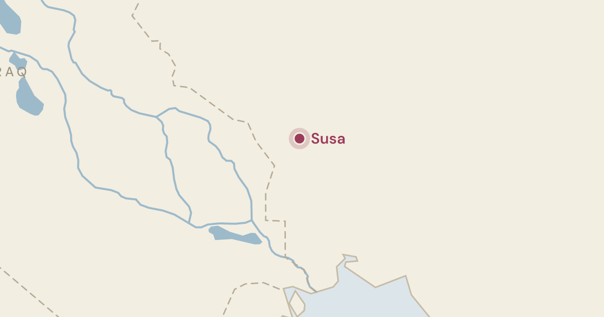 Map of Esther 9: Two days of fighting in Susa, and the feast of Purim — 1 sites plotted