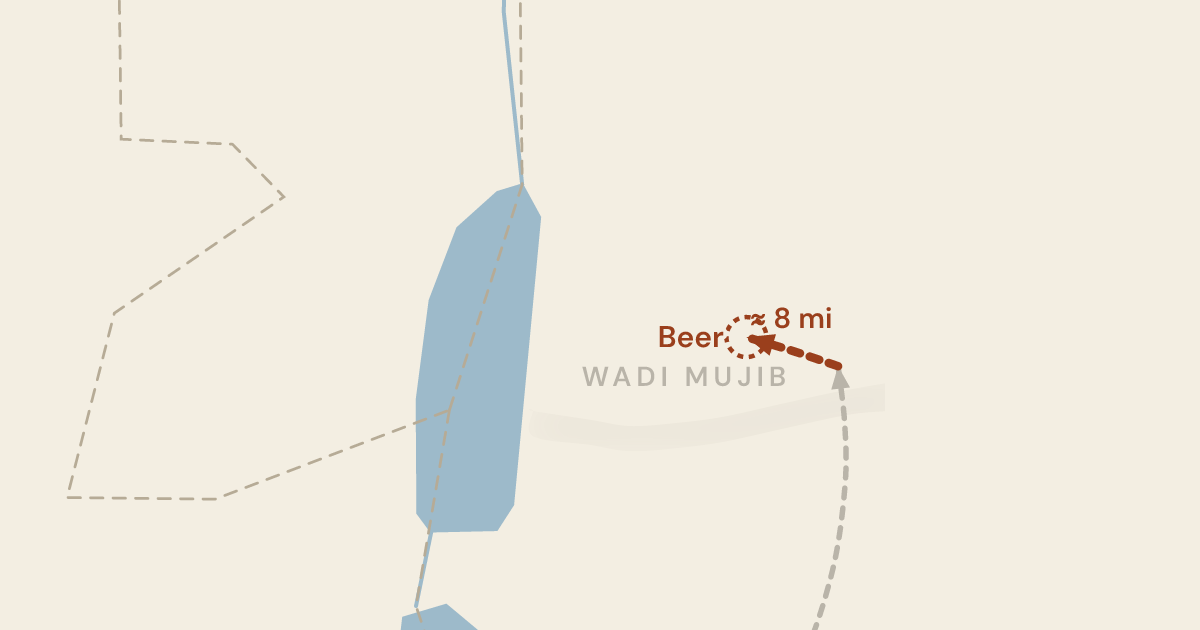 Map of Numbers 21:16: A camp named for a well, and the one water in forty years nobody had to complain for — 0 sites plotted