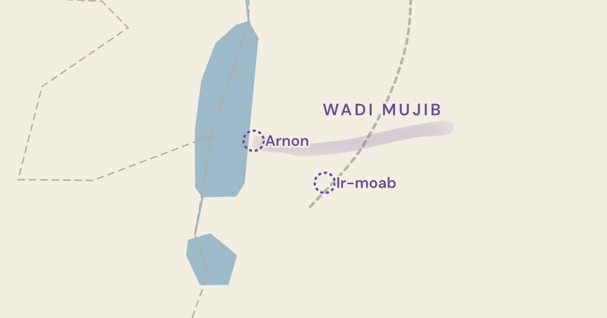 Map of Numbers 22:36: The king comes down to his own frontier to meet the man he sent for — 0 sites plotted