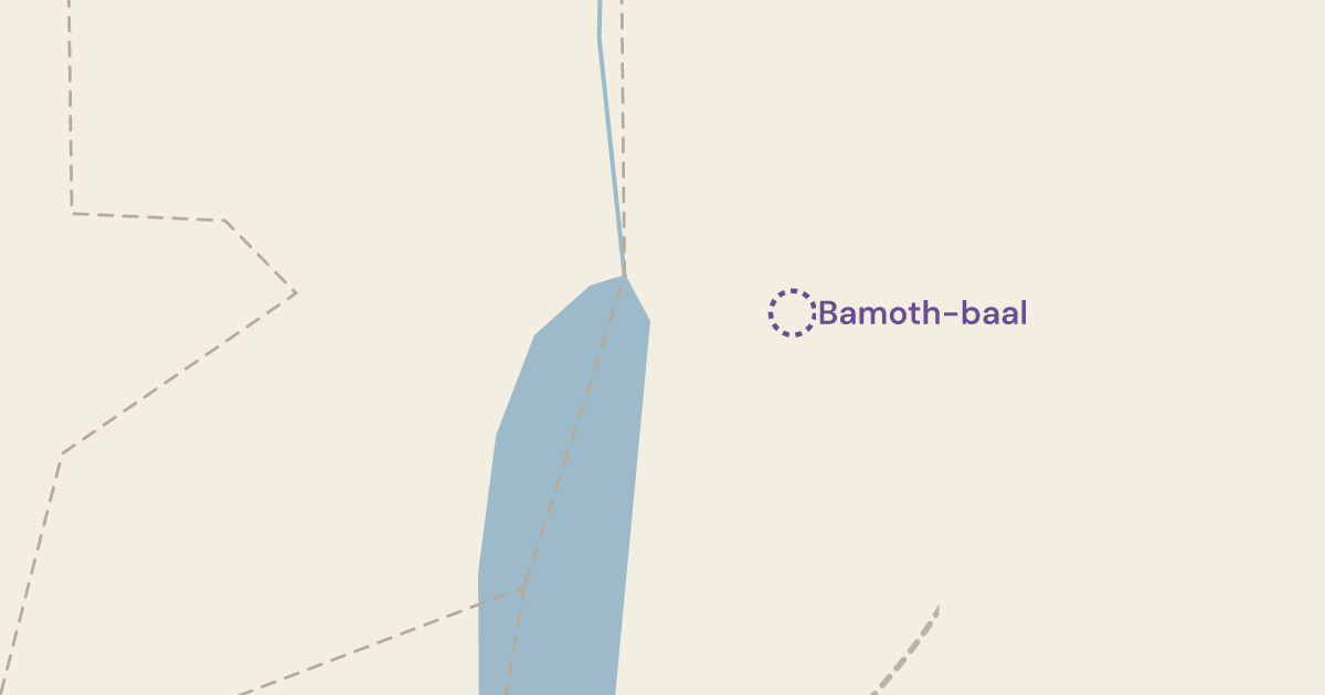 Map of Numbers 22:41: The first height, and from it only the edge of the camp he was paid to curse — 0 sites plotted